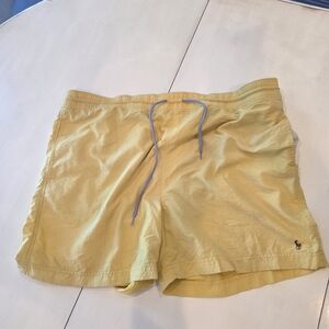 Ralph Lauren PoloYellow Swim Shorts with Logo